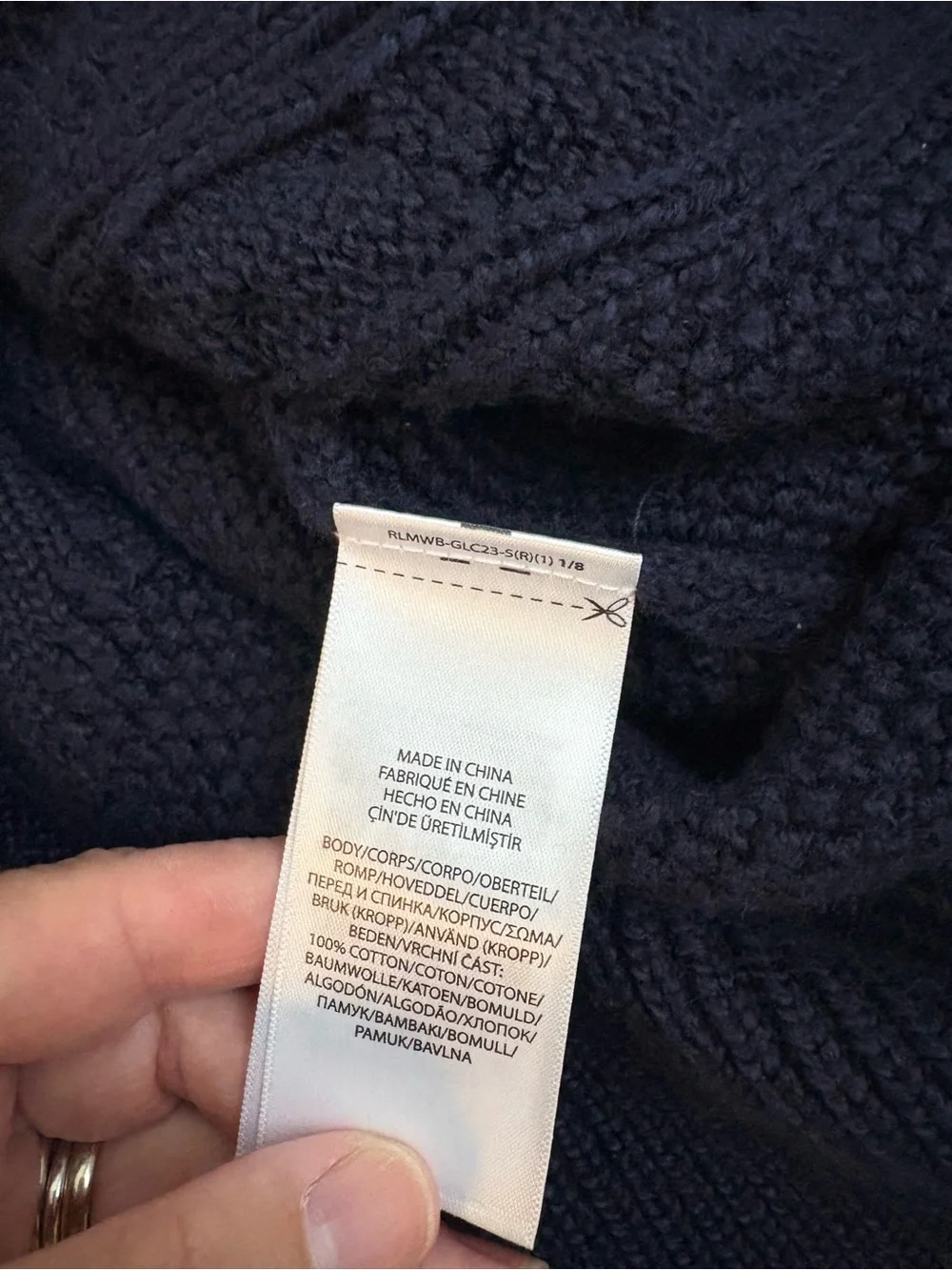 Polo Ralph Lauren Iconic Cable-Knit Cotton Sweater XXL EUC
